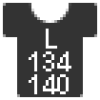 Taille: L kids (= taille 134/140)