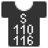 Taille: S kids (= taille 110/116)