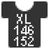 Taille: XL kids (= taille 146/152)
