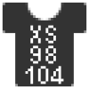 Taille: XS kids (= taille 98/104)
