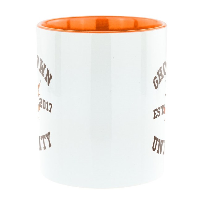 Ghosttown University Tasse bicolore orange