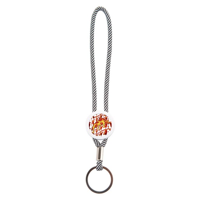 Pizza Passion Team Egg Porte-clés boucle gris/blanc