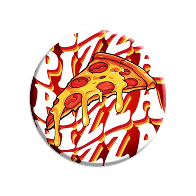 Pizza Passion Team Egg Porte-clés boucle gris/blanc