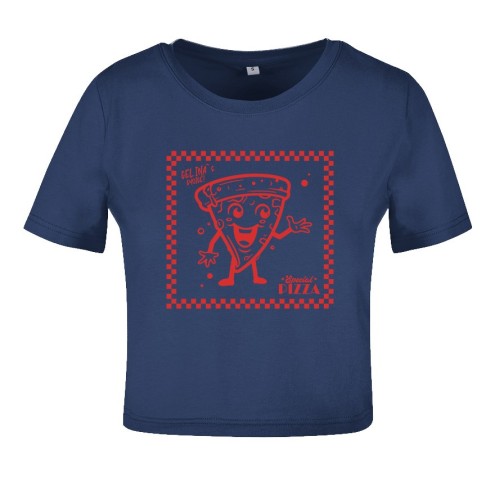 Pizza Club Crop T-Shirt women